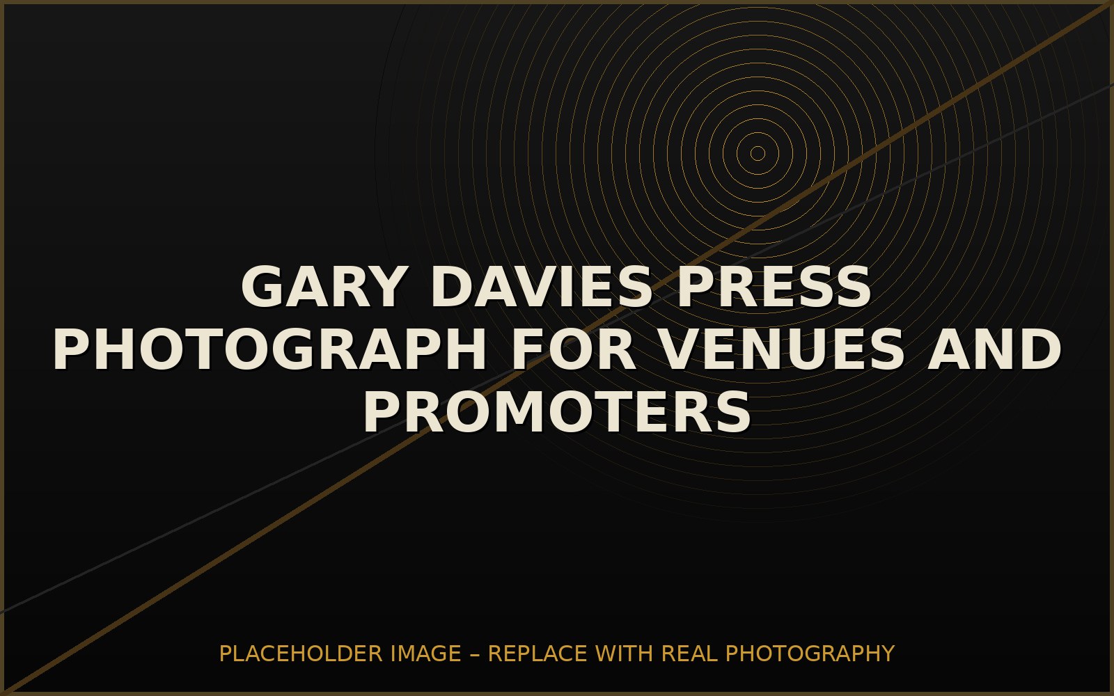 Gary Davies official press photograph with acoustic guitar