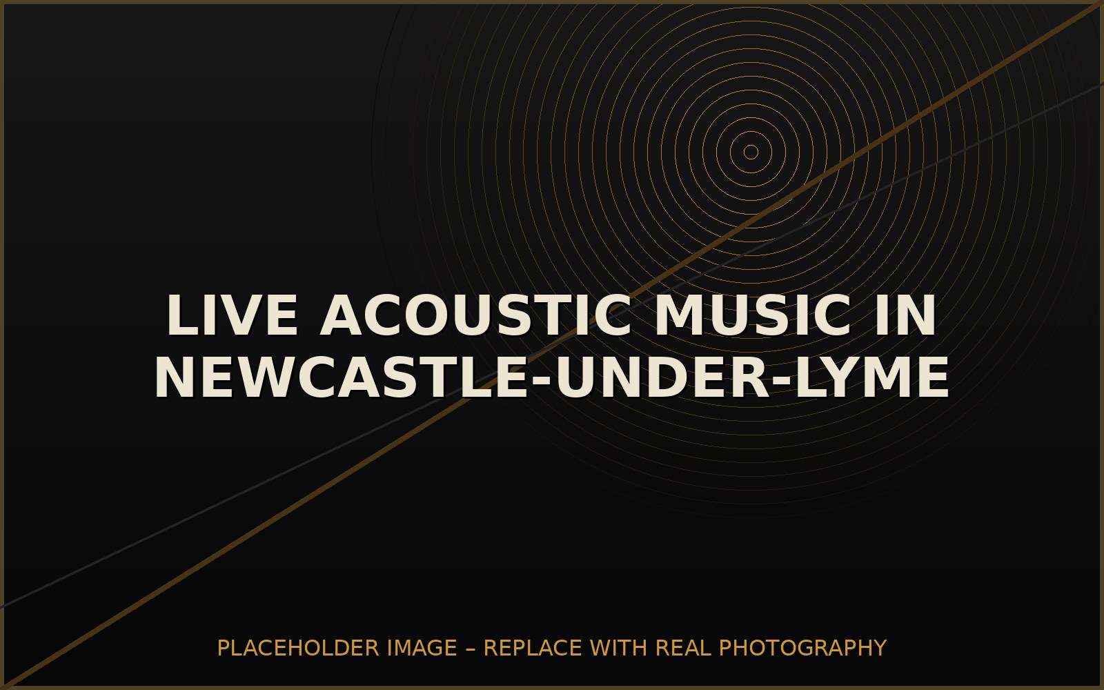Gary Davies performing live acoustic music for an event in Newcastle-under-Lyme
